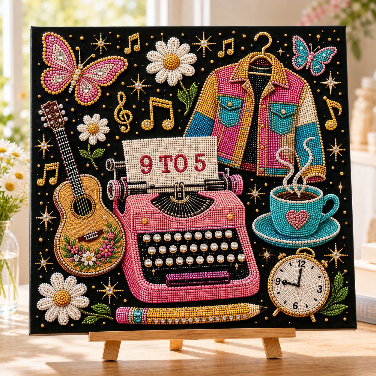 🎁🎤 Premium 3D Pearl Dolly Country Music Tribute Art Kit 💎✨