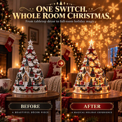 🏆 60,000+ Sold - 🎄MerryRealm™ Christmas Village Lightscape Tree