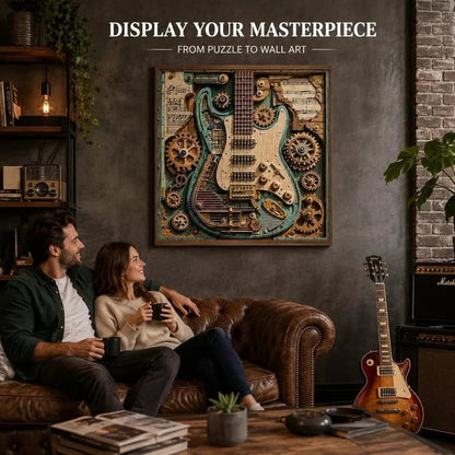 🔥LAST DAY 50% OFF 🧩Creative Steampunk Guitar 3D Puzzle