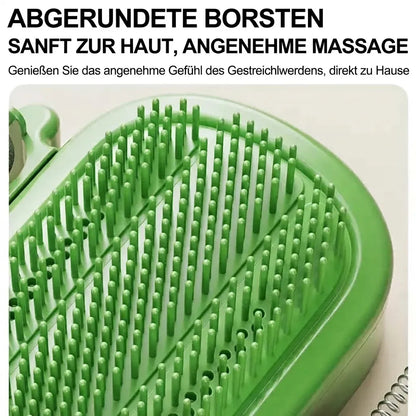 3-in-1-Eck-Massagebürste für Katzen | Wandmontierbare Kratz- und Massagehilfe mit Spielstab (mit Glöckchen) & optionalem Katzenminze-Ball