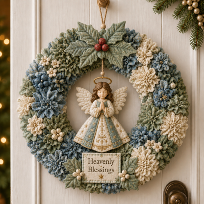 🔥49% Off Last Day - BUY 3 GET 1 FREE🔥🎄 3D Fabric Poke Wreath DIY Kit