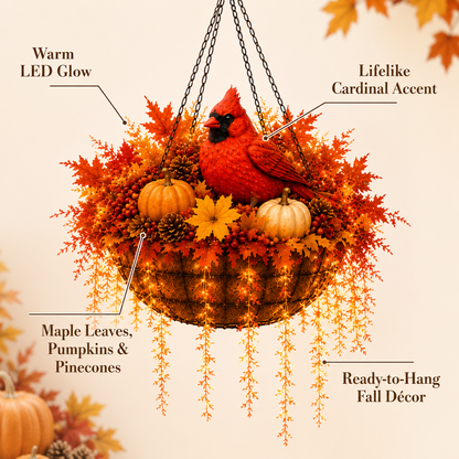 ❤️🍂Fall Animal Hanging Basket Collection：Cardinal / Deer / Fox / Squirrel