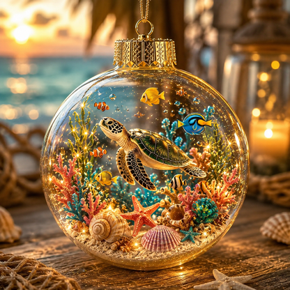 🌊Summer Ocean Animal Lighted Diorama Ornament
