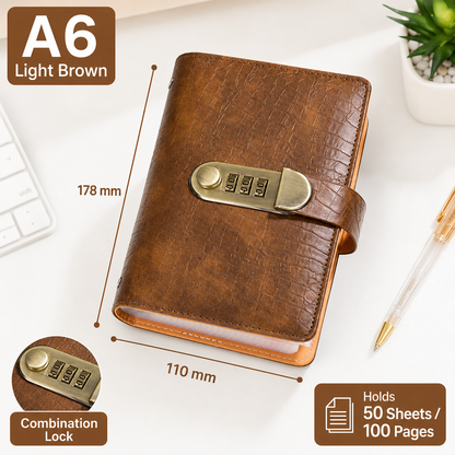 🔥 49% OFF – Lockable A6 Savings Notebook with 3-Digit Combination Lock 💰