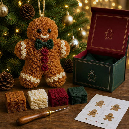 🎄🧵 Cozy Christmas Fabric Poke Ornament Kit – Create Your Own 3D Holiday Keepsake
