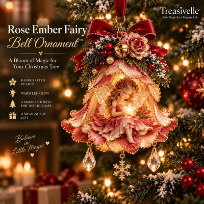 🧚✨ Glowing Fairy Blossom Bell Ornaments – 7 Magical Floral Christmas Designs