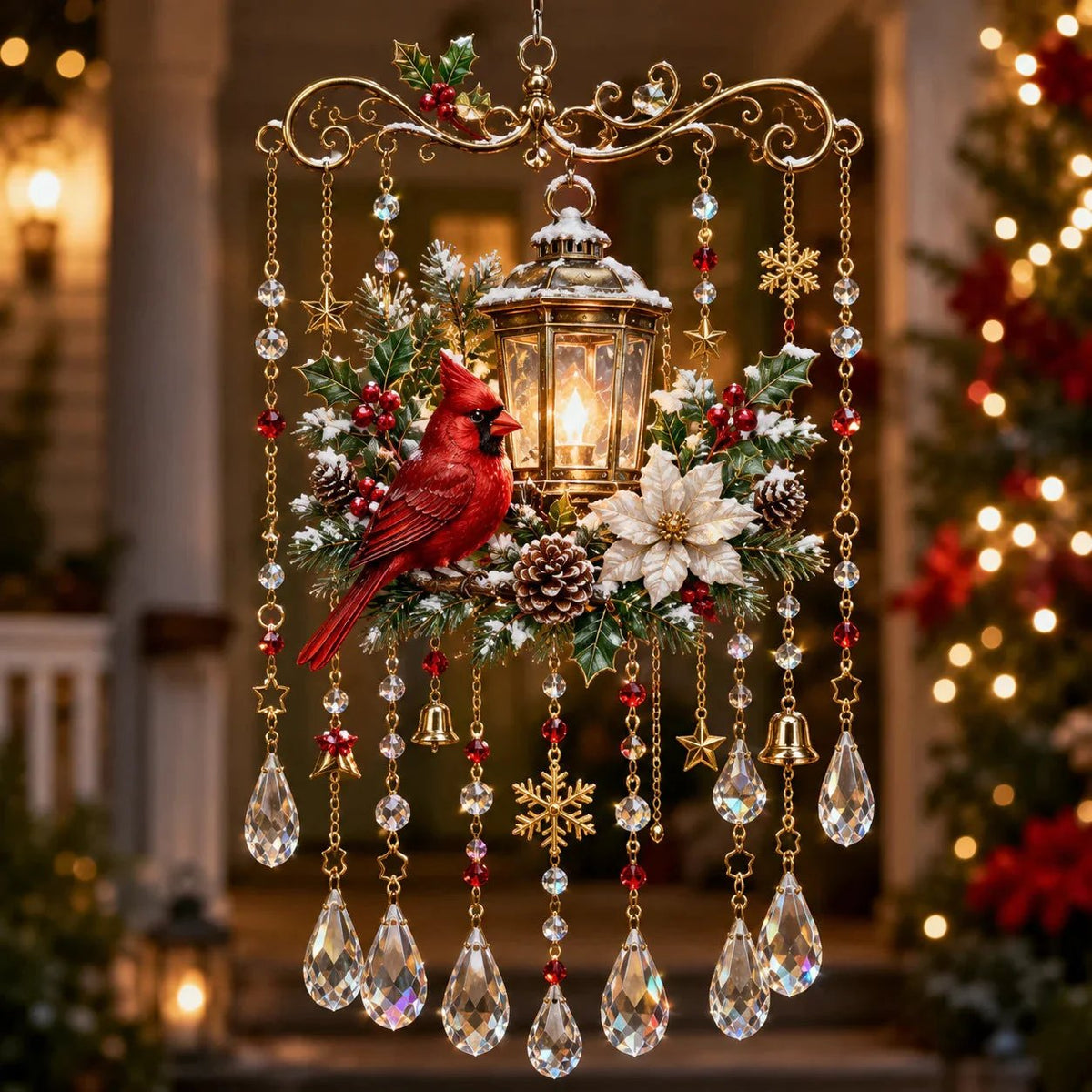 🎄🎐Handmade Christmas Stained Acrylic Window Hanging