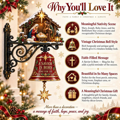 ✨ Jesus Nativity Christmas Door Bell