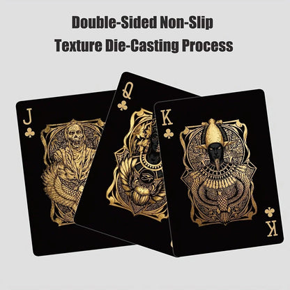 🃏👑 Black-Gold Egyptian Mythology Playing Cards