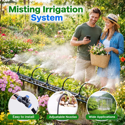 Flexible Garden Misting Kit for Everyday Watering