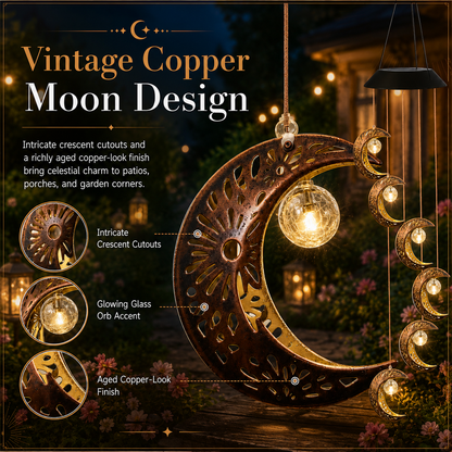 🌙Moonlit Reverie Solar Wind Chime