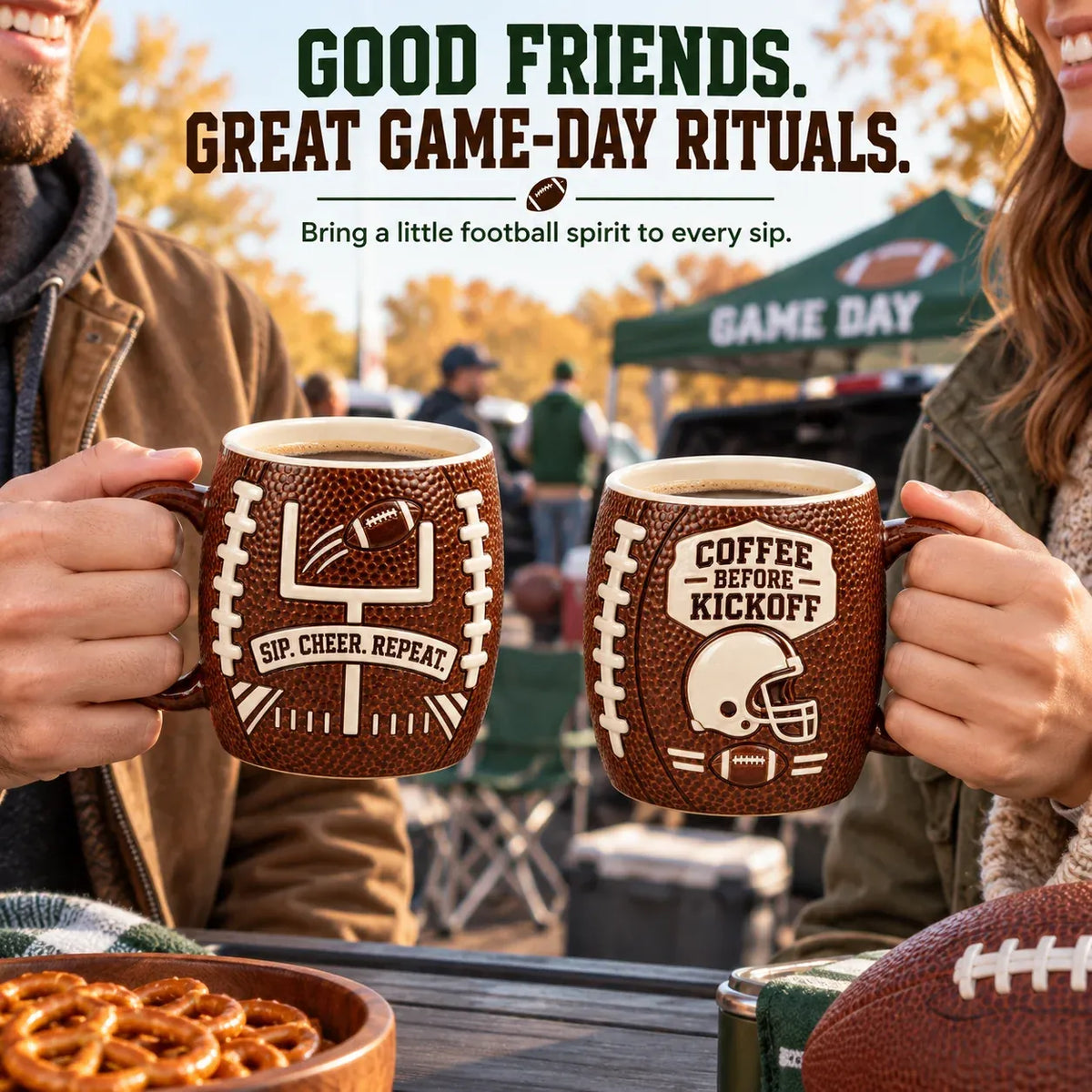 🏈🔥 Game Day 3D Football Mug – 5 Fun Ceramic Designs for Coffee, Beer & Sports Fans