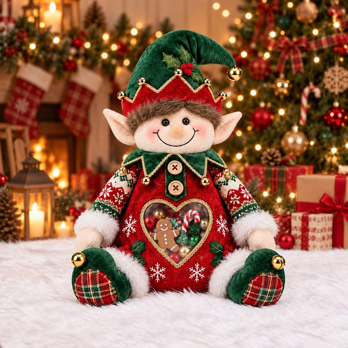 🎅 Refillable Christmas Figurine Treat Holder