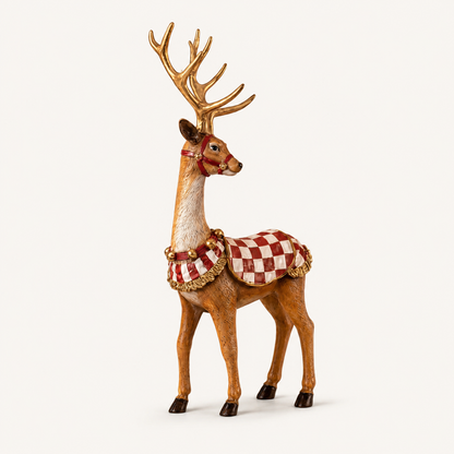 🦌🎁Christmas in August Favorite: Handcrafted Set of 2 Classic Saddle Deer