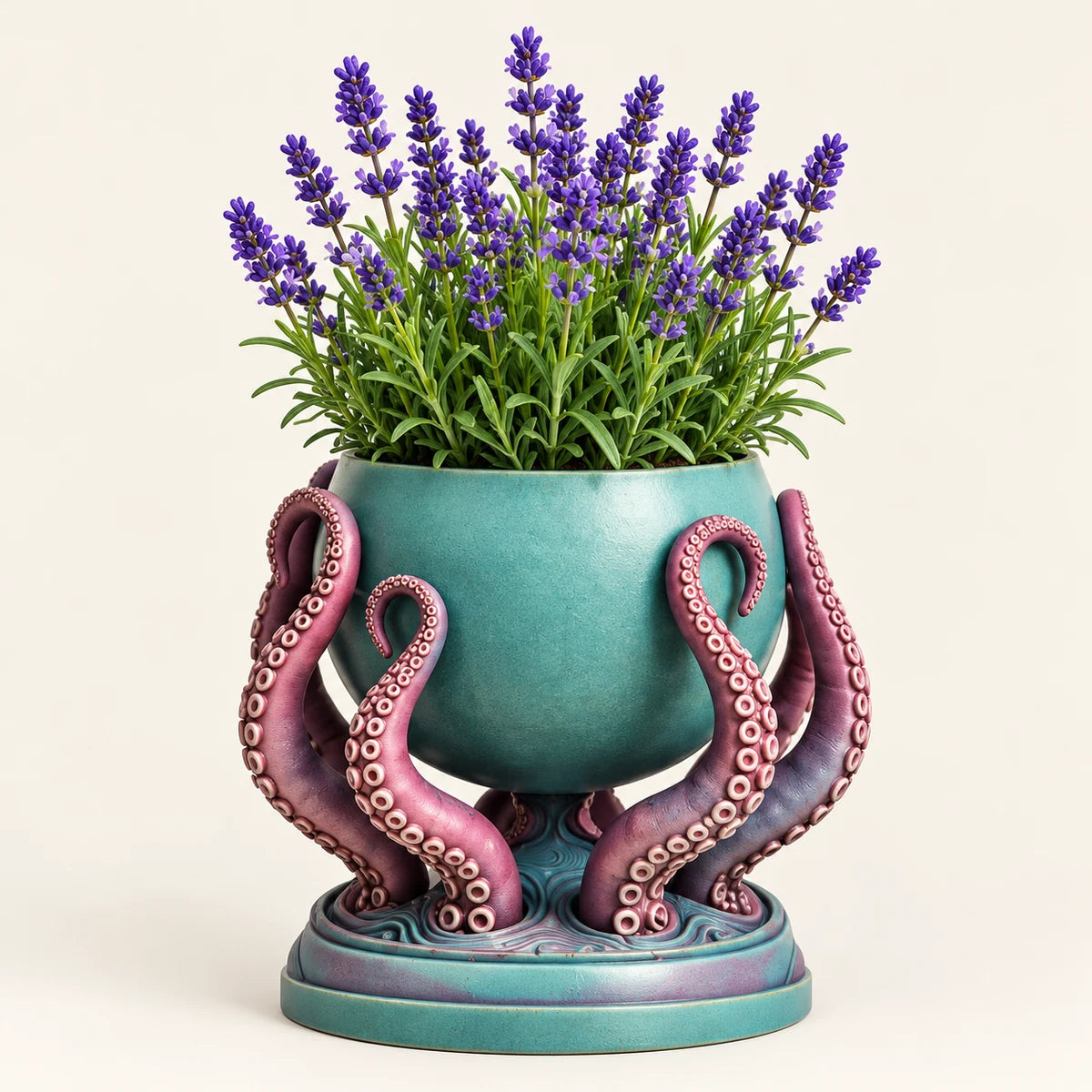 Ocean tentacle sculptural planter detail