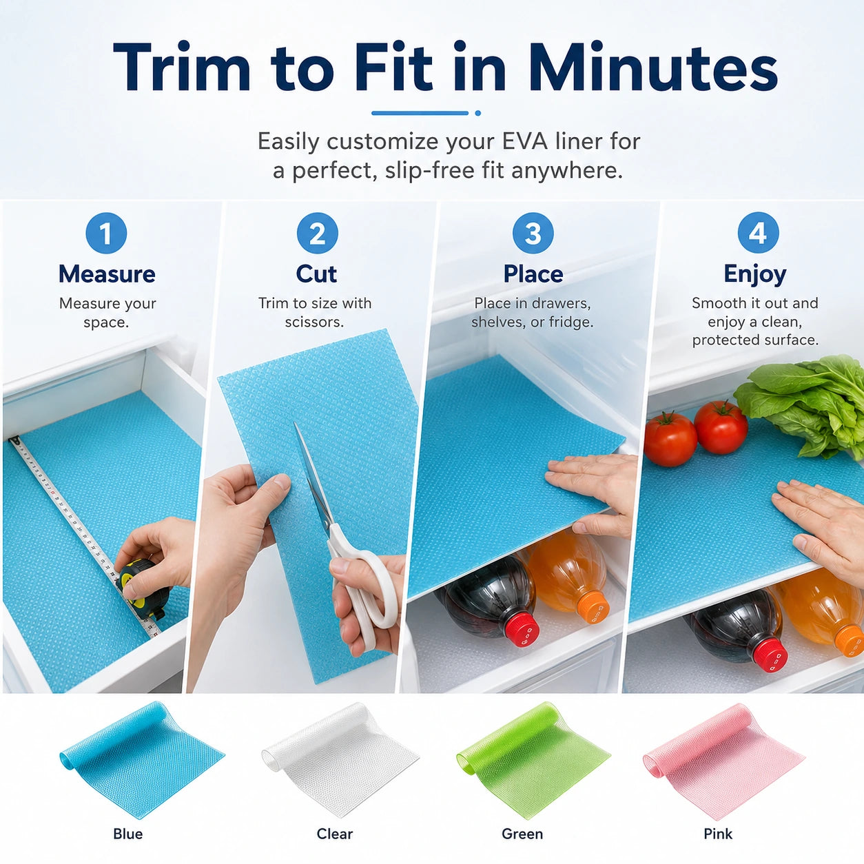 How to trim and place the liner