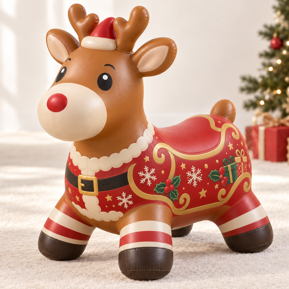 🎄 Christmas Animal Hopper – A Bouncy Ride-On Gift for Kids 🎁