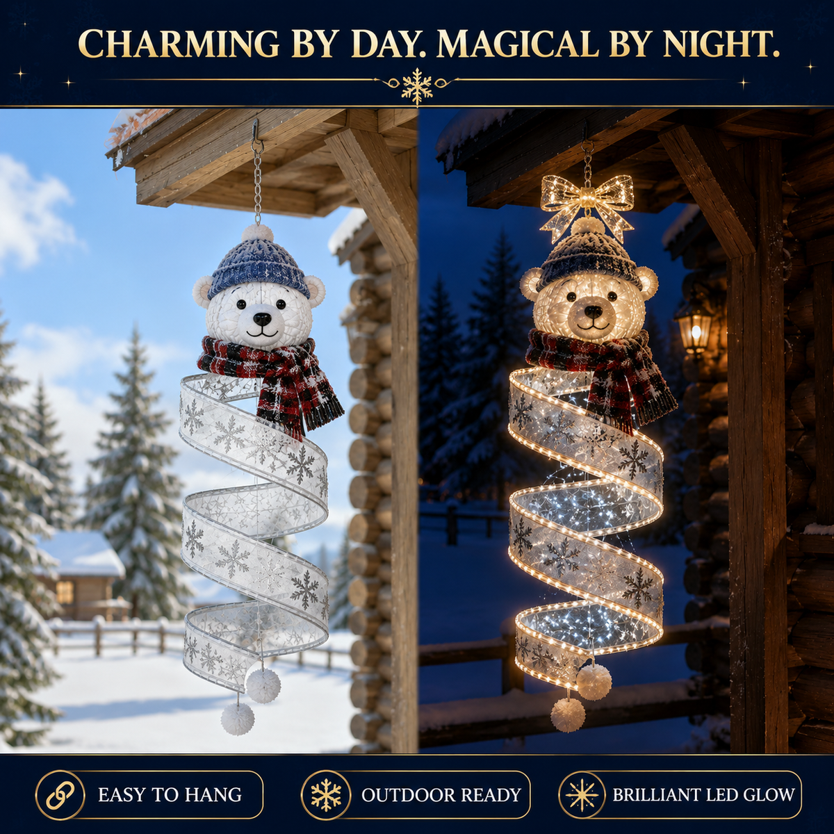 🎄Christmas Magic Spiral Hanging LED Light Collection