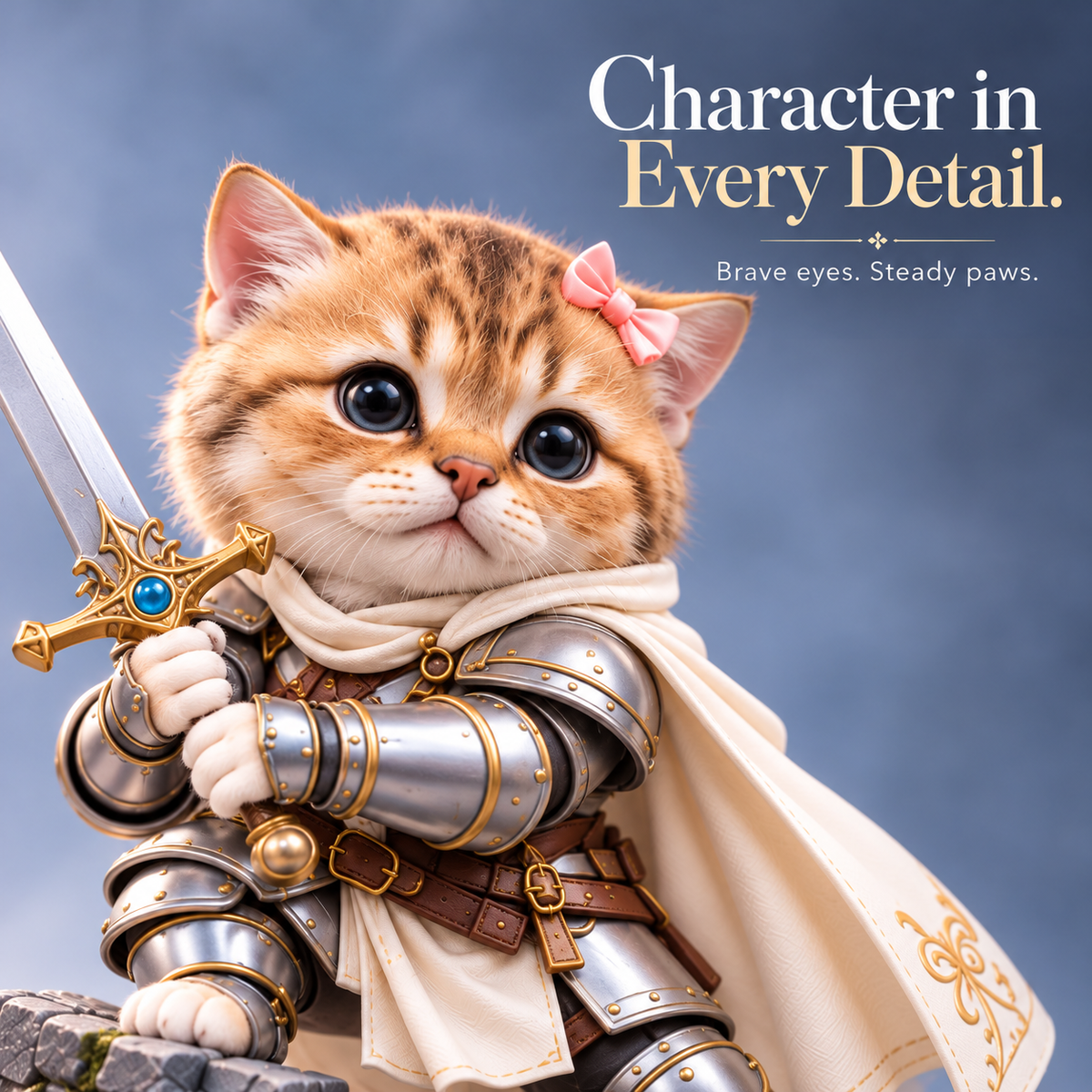 ⚔️ Brave Paws – Fantasy Animal Figurines