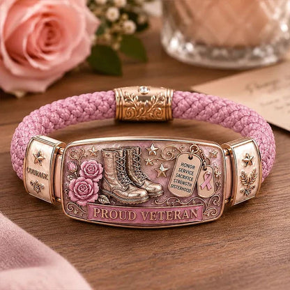 💙🎖️ She Served. She Sacrificed. She Inspires. | Women's Veteran Keepsake Bracelet
