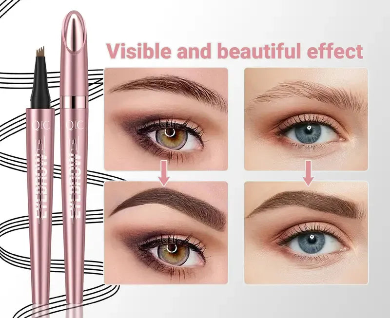 🎁Buy 1 Get 1 Free✨Waterproof Micro-Fork Eyebrow Pencil, Long-Lasting Brow Pen for Natural Hair-Like Strokes