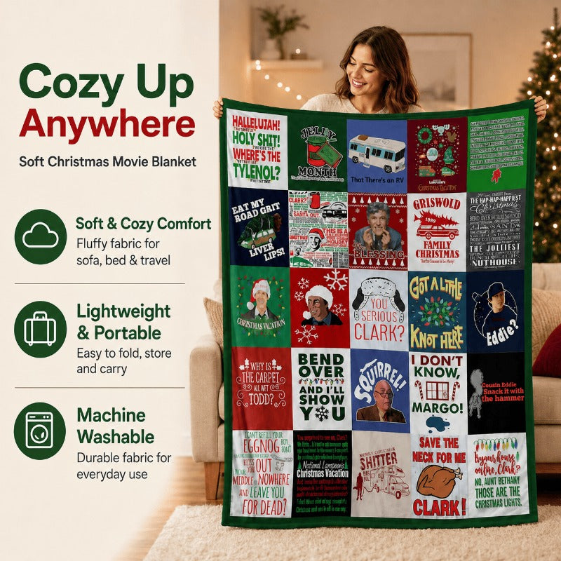 Cozy Flannel Holiday Blanket