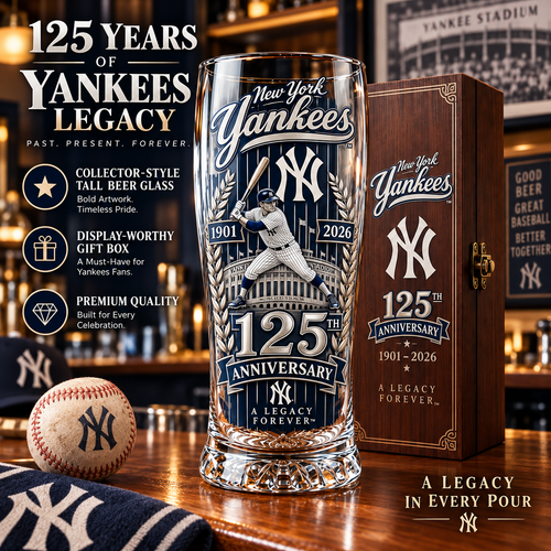 🏆 Let’s Go Tribe! 125th Anniversary Commemorative Pint Glass