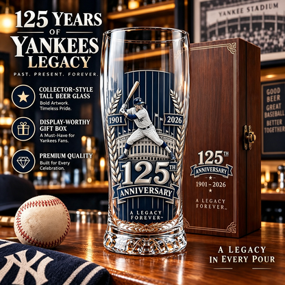 Let’s Go Tribe! 125th Anniversary Commemorative Pint Glass