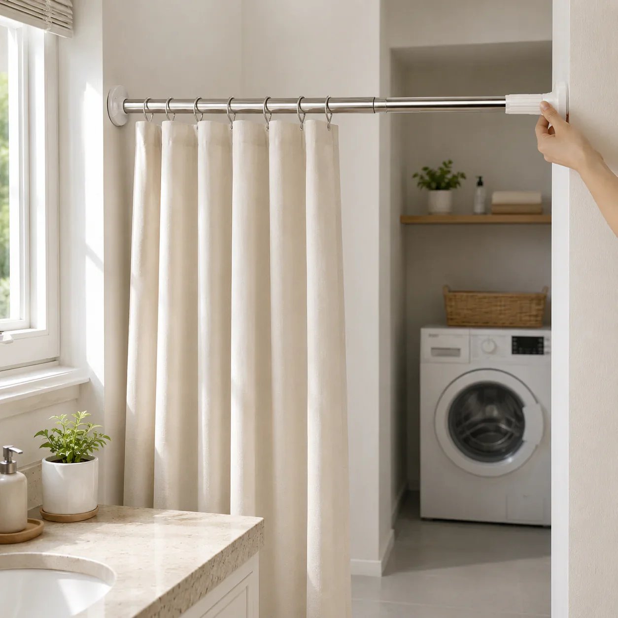 🔥LAST DAY 49% OFF🏠Drill-Free Adjustable Rod