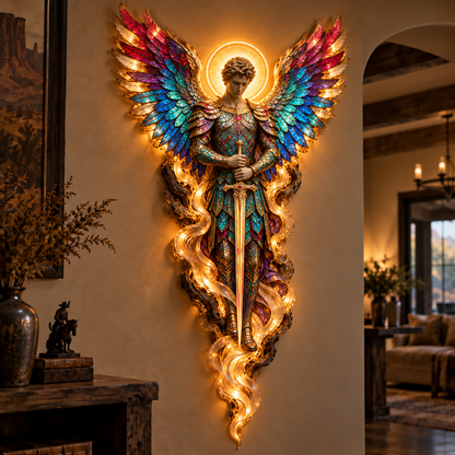 ✝️ Heavenly Radiance™ Lighted Angel Wall Sculpture ✨