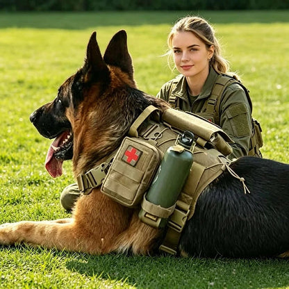 🔥Funny Tactical Soldier Pet Costume – Front-Facing Military Uniform for Dogs & Cats