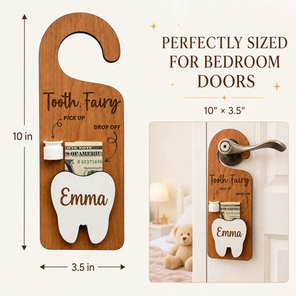 ✨Wooden Customized Tooth Fairy Door Hanger🦷