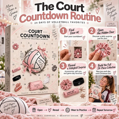 ⏳ Last Day 49% OFF – 🏐 2026 Volleyball Advent Calendar | 24 Mystery Doors with Sporty Surprises for Players & Volleyball Fans 🎁