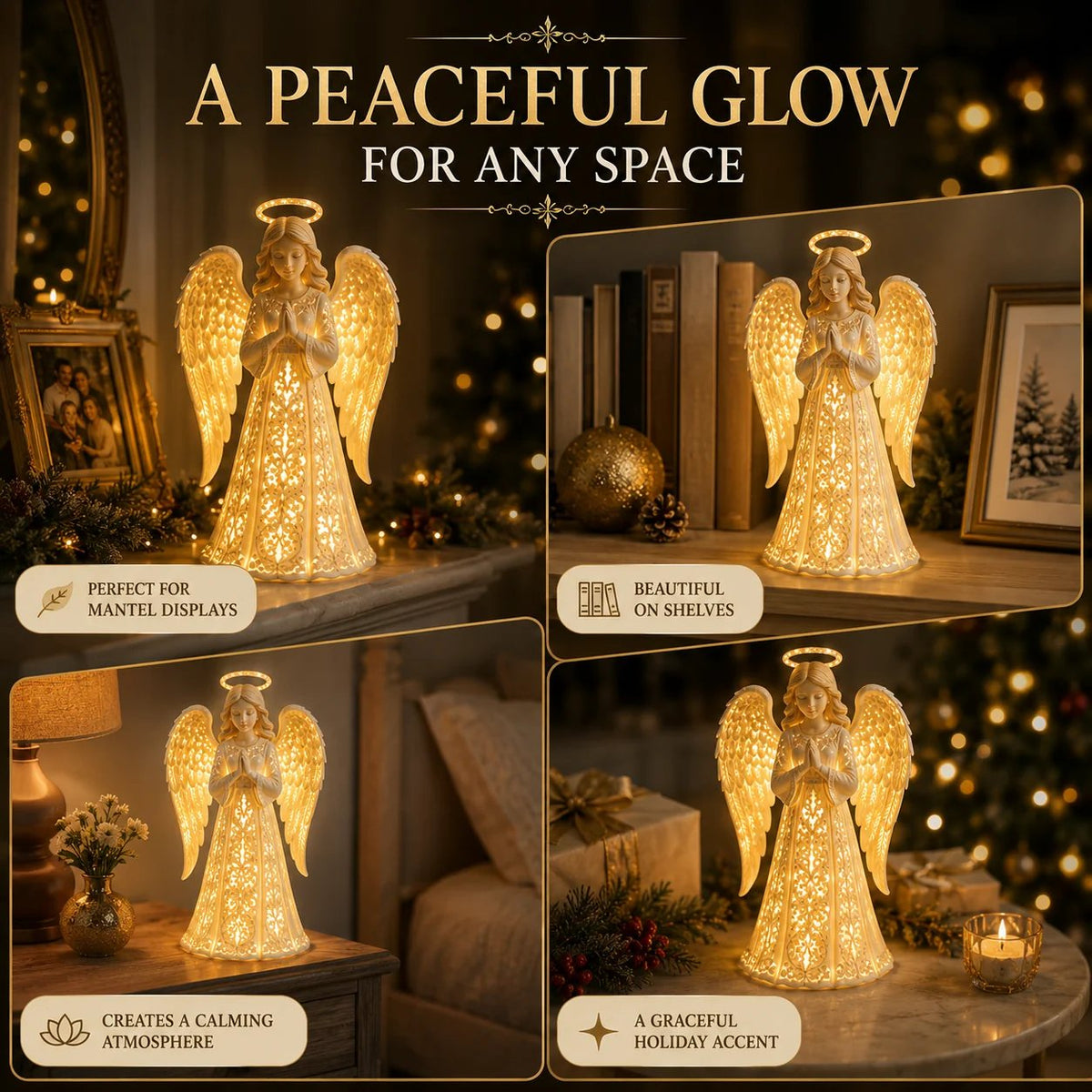 🪽 Guardian Angel Christmas Light – A Symbol of Hope, Love & Protection