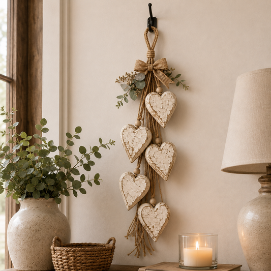 🍂🤎Hanging Heart Wall Decor