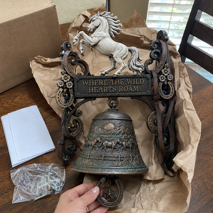🐎White Stallion Western Welcome Bel🔔