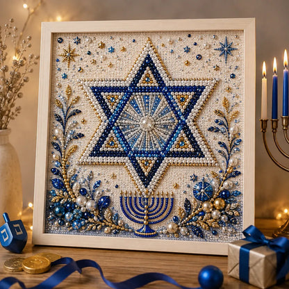 🔥LAST DAY 50% OFF - 🕎✨DIY Hanukkah Pearl Art Kit
