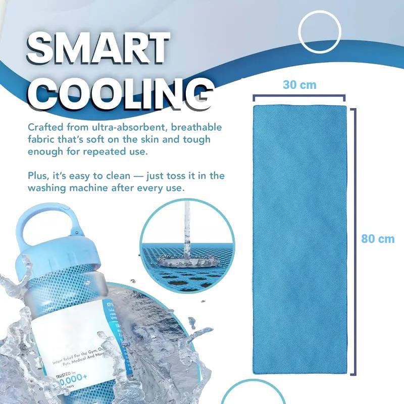 BUY 1 GET 1 FREE🌞Cooling Bottle - Cold Sweat Towel You Can Use Anywhere, Anytime! Reusable Soft Absorbent Cooling Portable