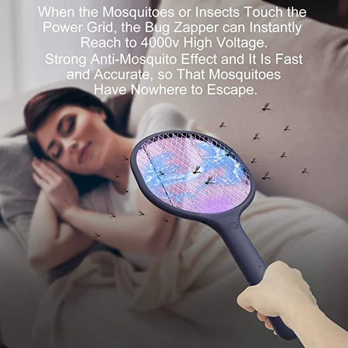 🦟⚡Rechargeable Electric Mosquito Swatter – Powerful Protection Anytime, Anywhere