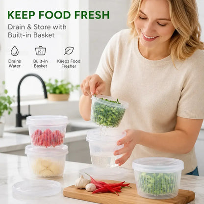 4Pcs Kitchen Storage Containers