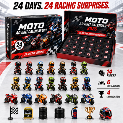 🏍️2026 MOTO Racing Advent Calendar – 24 Days of Motorcycle Racing Surprises