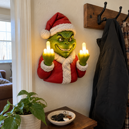 Grump LED Christmas Wall Light – Small Glow, Big Attitude
