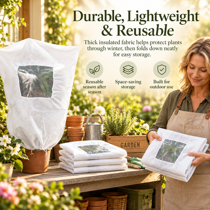 ✨ Plant Frost Cover Nonwoven Reusable Warm Shrubs Blanket