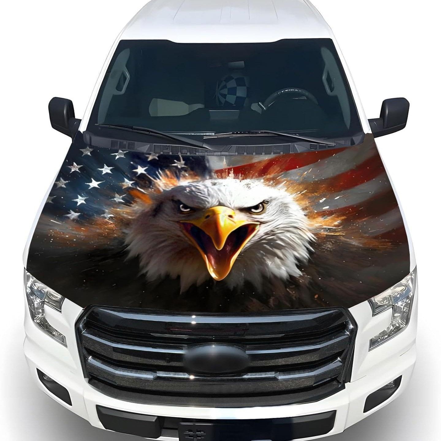 🎉4th Of July Flash Sale 65K+🔥American Car Hood Flag🦅No Glue No Tools🚗 Install in 1 Minute