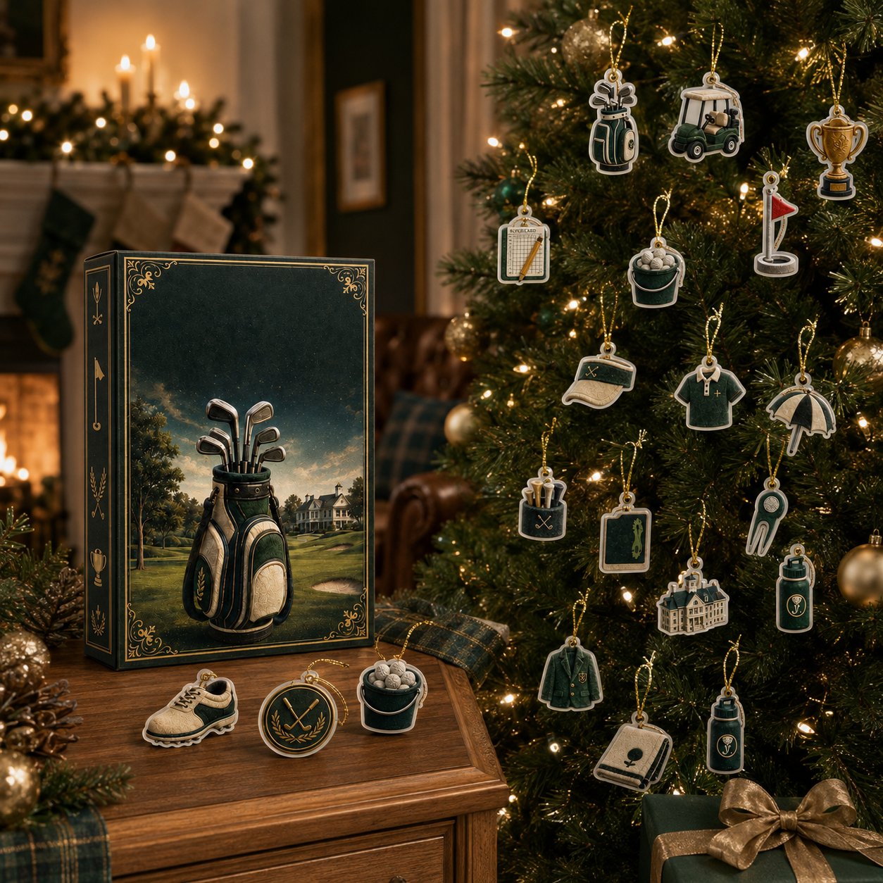 🎄⛳24-Day Golf Charm Holiday Countdown 🎁✨