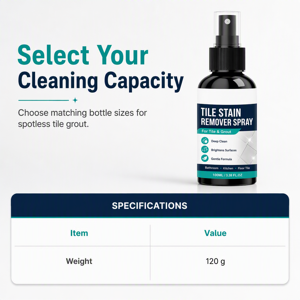 🧼🎯Grout Cleaning Spray – Easy Care for Tile Lines & Damp-Area Stains