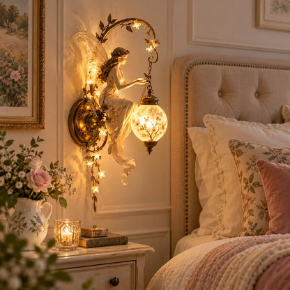 ⏰ Limited stock 50% discount - 🧚✨ Enchanted Fairy Flower Lantern Wall Light 🌸🏮å