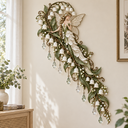 🌹🧚‍♀️Enchanted Flower Fairy Wall Light✨Cascading Floral Decor