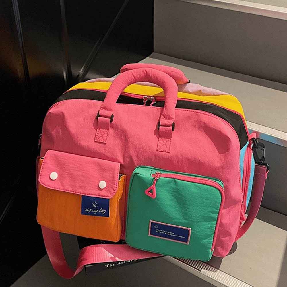 🌈 'Dopamine' Women's Portable Nylon Messenger Crossbody Bag