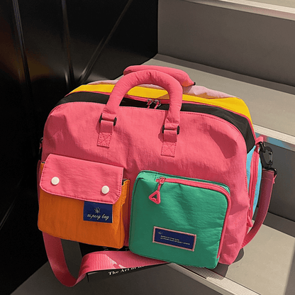 🌈 'Dopamine' Women's Portable Nylon Messenger Crossbody Bag